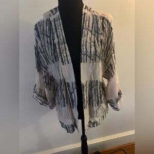 Elegant Black and White Women's Cape